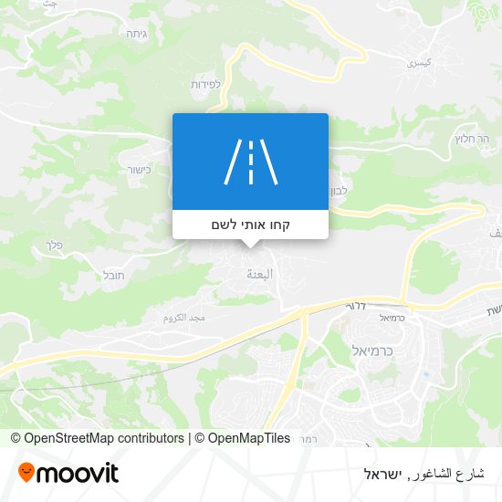 מפת شارع الشاغور