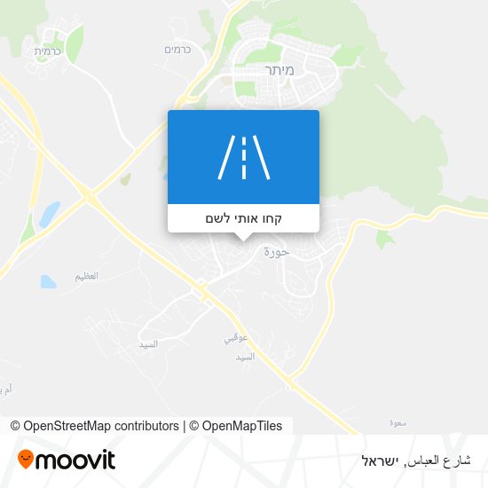 מפת شارع العباس
