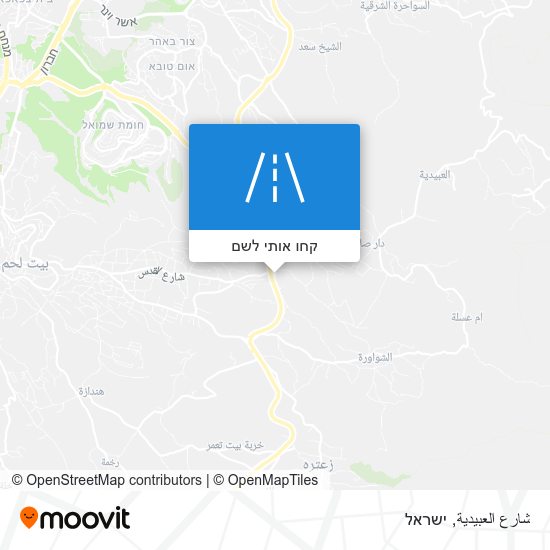 מפת شارع العبيدية