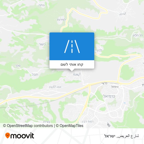 מפת شارع العريض