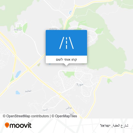 מפת شارع العقبة