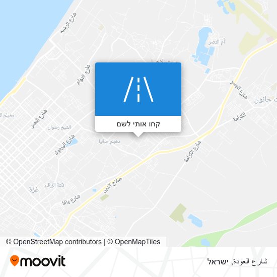 מפת شارع العودة