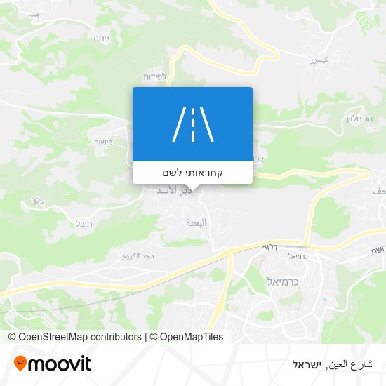 מפת شارع العين