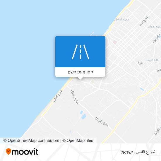 מפת شارع القدس