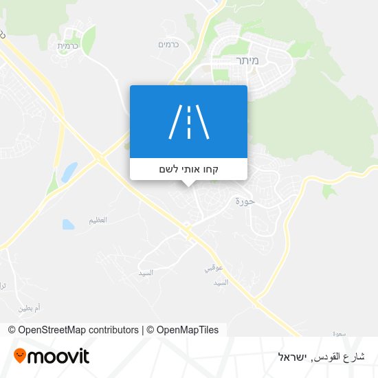 מפת شارع القودس