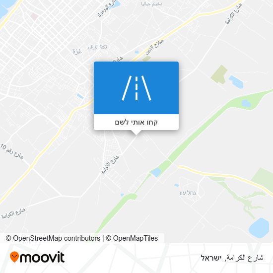 מפת شارع الكرامة