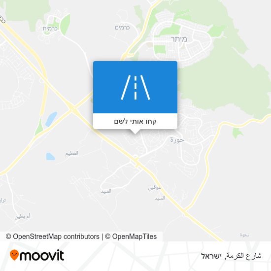 מפת شارع الكرمة
