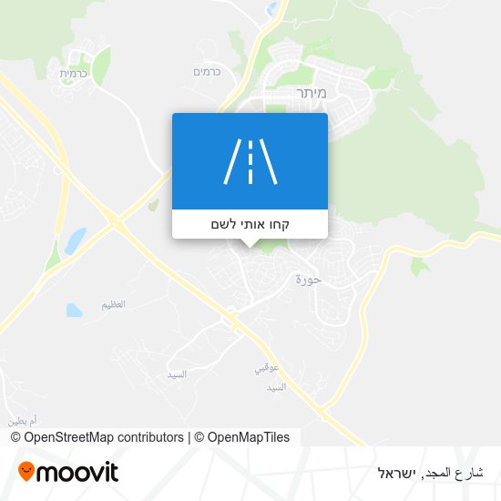 מפת شارع المجد