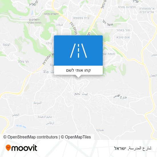 מפת شارع المدرسة