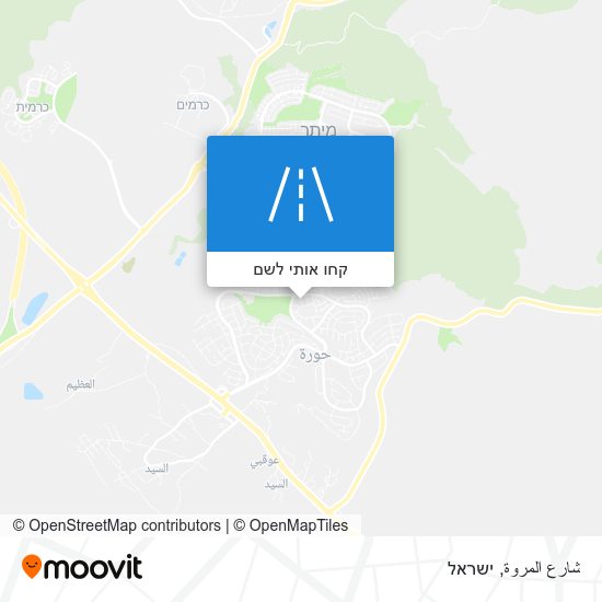 מפת شارع المروة