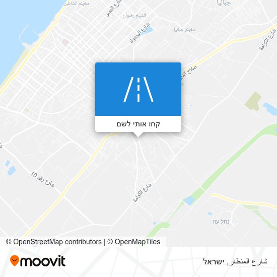 מפת شارع المنطار