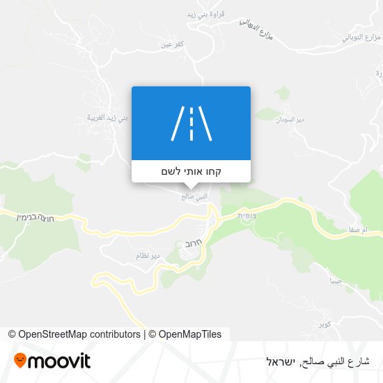 מפת شارع النبي صالح