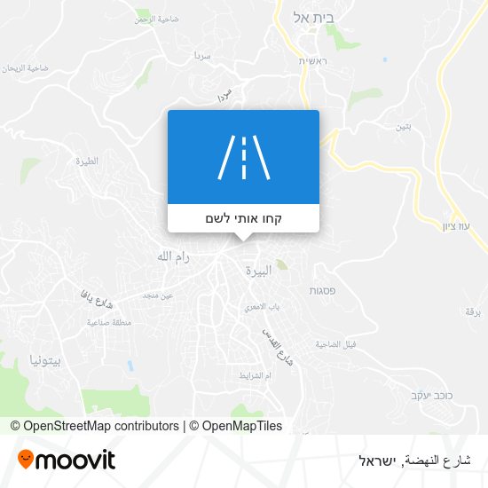 מפת شارع النهضة
