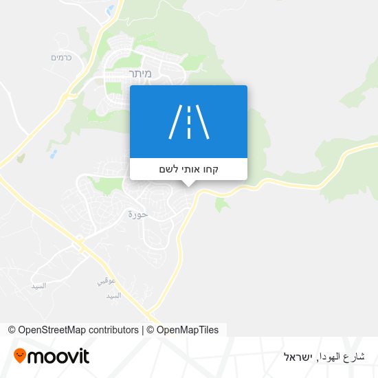 מפת شارع الهودا