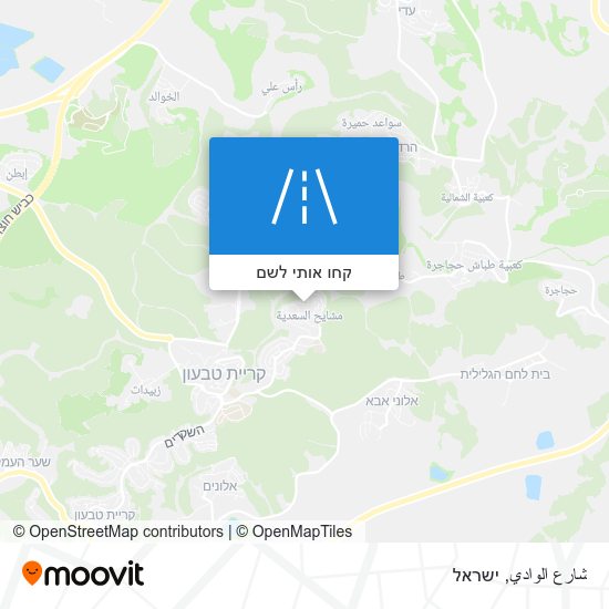 מפת شارع الوادي