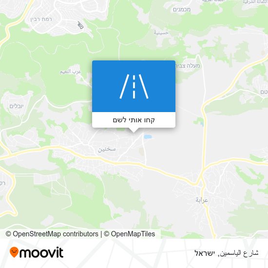מפת شارع الياسمين