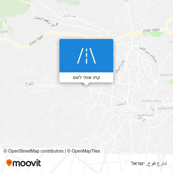 מפת شارع تفوح