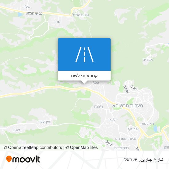 מפת شارع جبارين