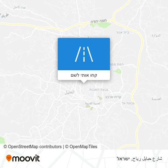 מפת شارع حبايل رياح