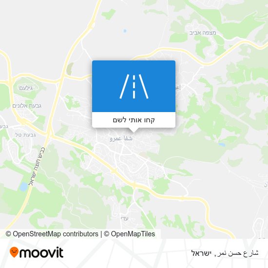 מפת شارع حسن نمر