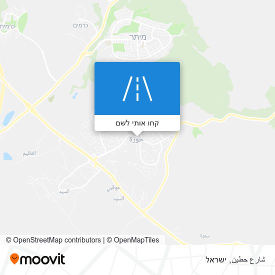 מפת شارع حطين