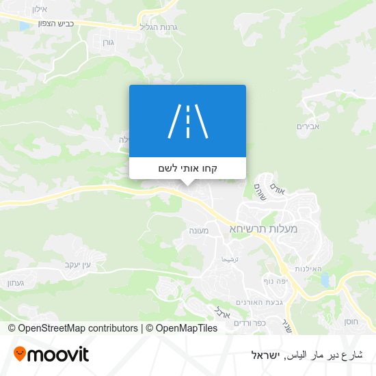 מפת شارع دير مار الياس