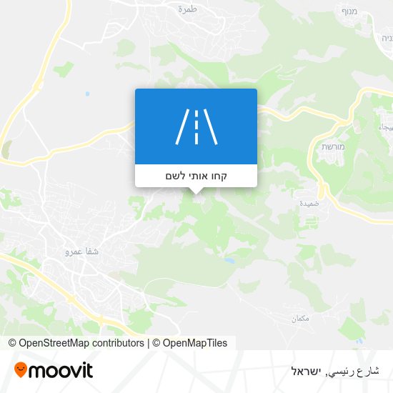 מפת شارع رئيسي
