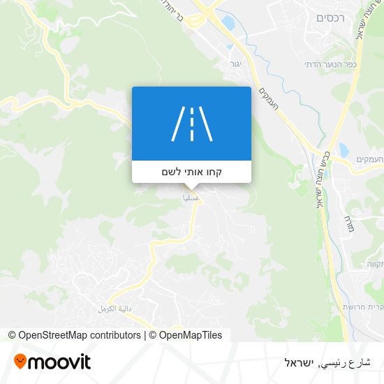 מפת شارع رئيسي