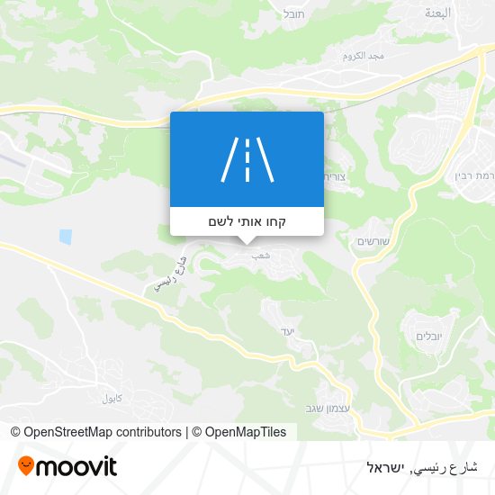 מפת شارع رئيسي
