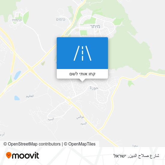 מפת شارع صلاح الدين