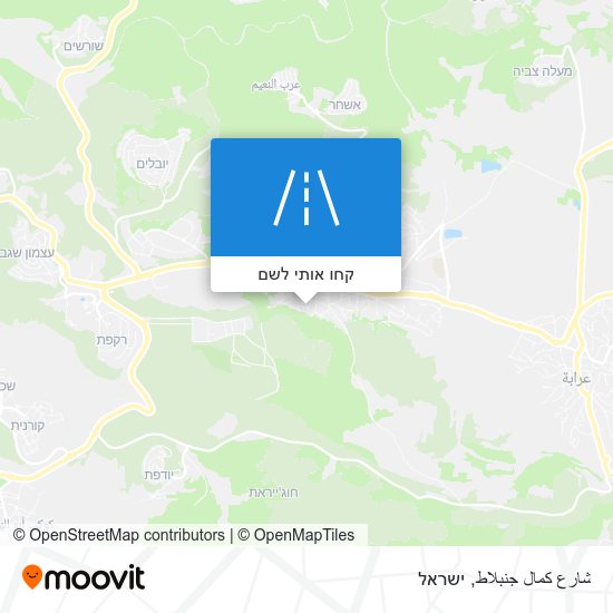 מפת شارع كمال جنبلاط