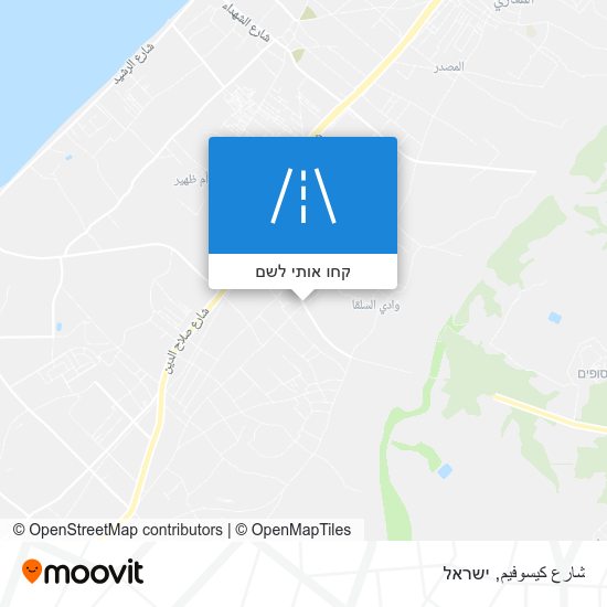 מפת شارع كيسوفيم