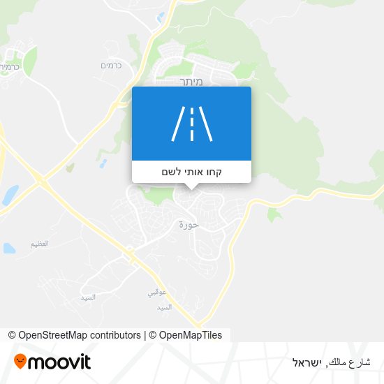 מפת شارع مالك
