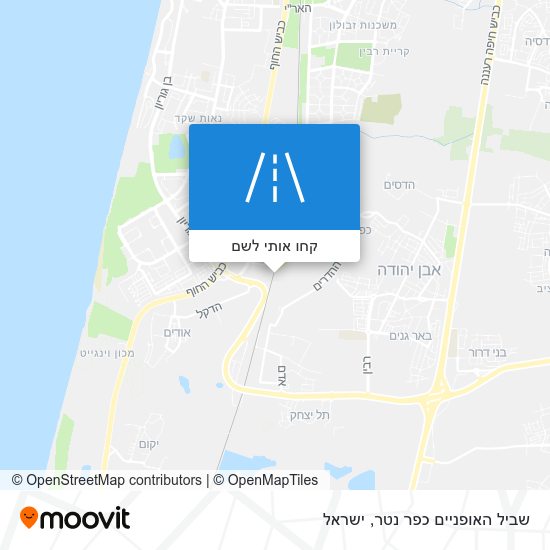 מפת שביל האופניים כפר נטר