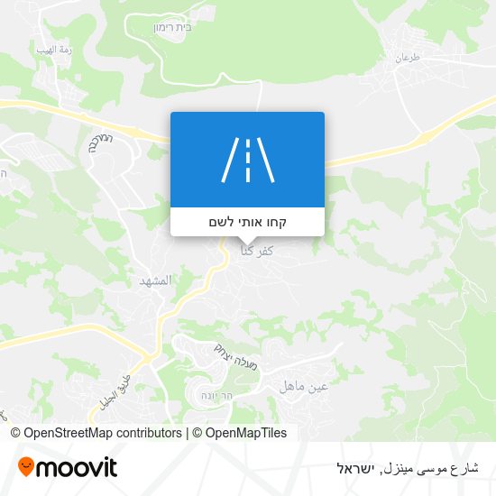מפת شارع موسى مينزل
