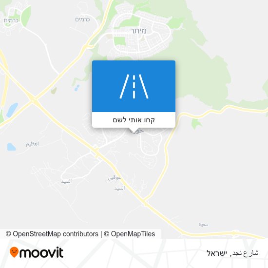 מפת شارع نجد
