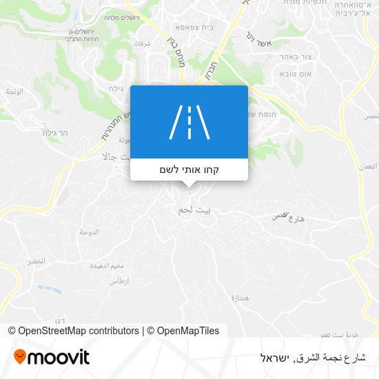 מפת شارع نجمة الشرق