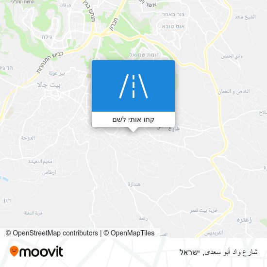 מפת شارع واد أبو سعدى