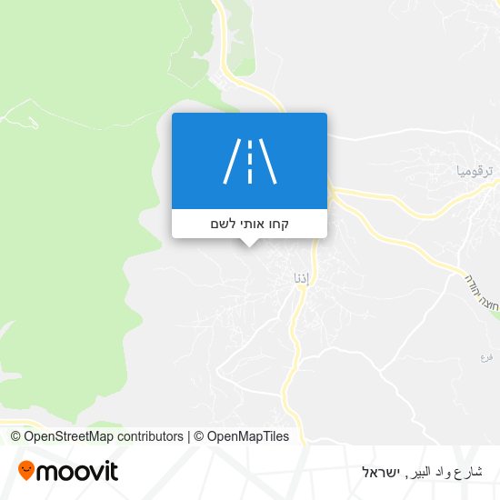 מפת شارع واد البير