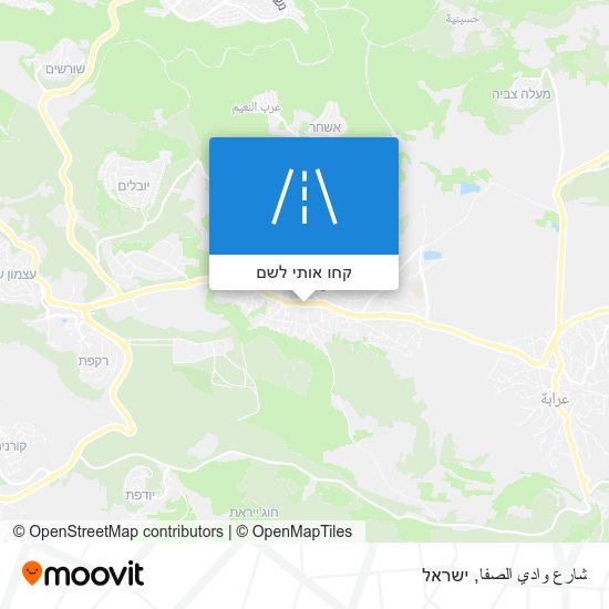 מפת شارع وادي الصفا