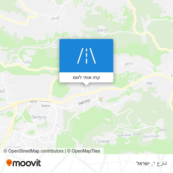 מפת شارع ١