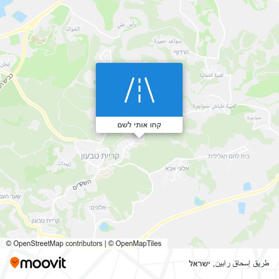 מפת طريق إسحاق رابين