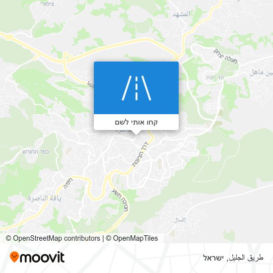 מפת طريق الجليل