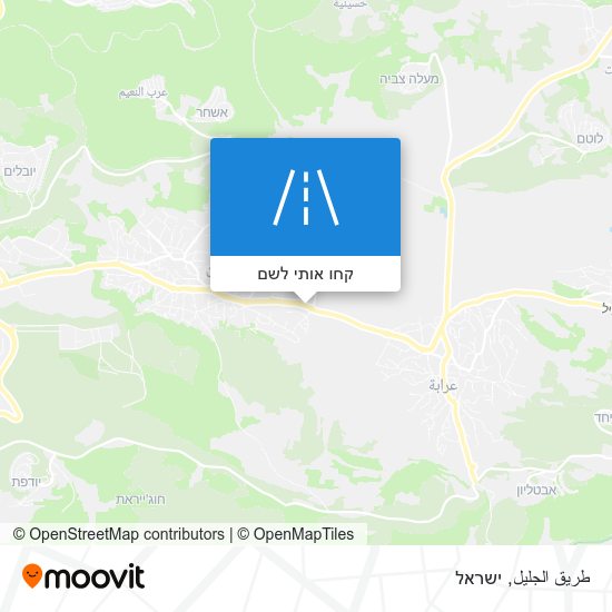מפת طريق الجليل