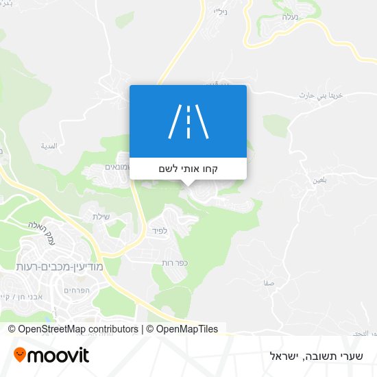 מפת שערי תשובה
