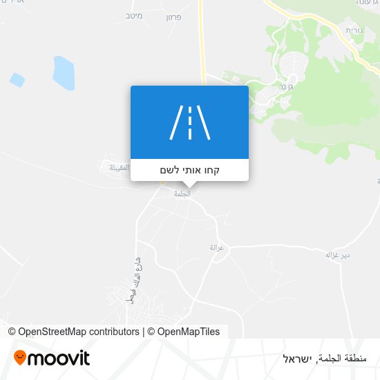מפת منطقة الجلمة