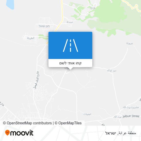 מפת منطقة عرانة