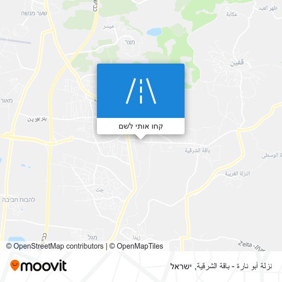מפת نزلة أبو نارة - باقة الشرقية