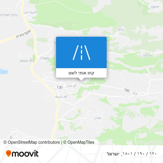 מפת ١٧٠ / ١٩٠ / ١٨٠١