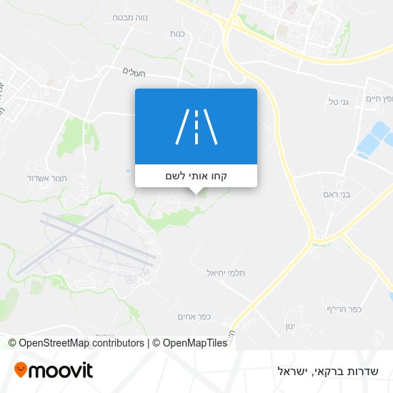 מפת שדרות ברקאי
